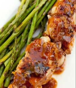 BBQ Chicken with Asparagus