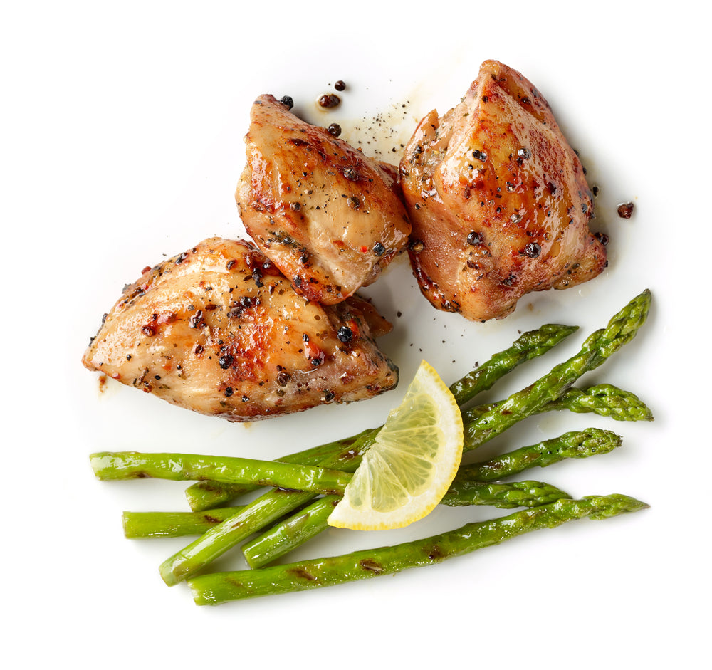 Lime Cilantro Chicken with Asparagus